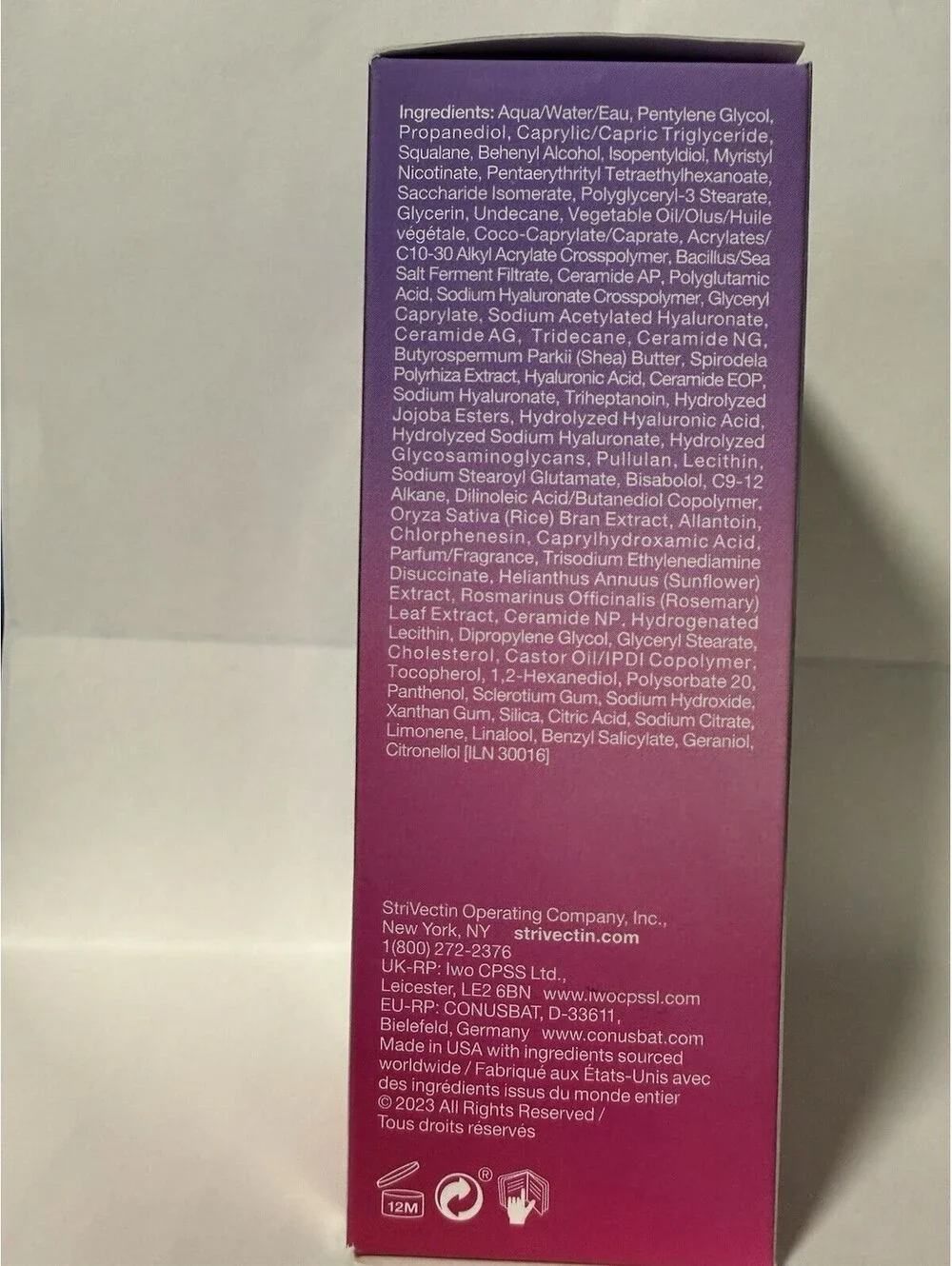 StriVectin Multi-Action Hydration Multiplier Hyaluronic Acid Serum 1 oz / 30 mL